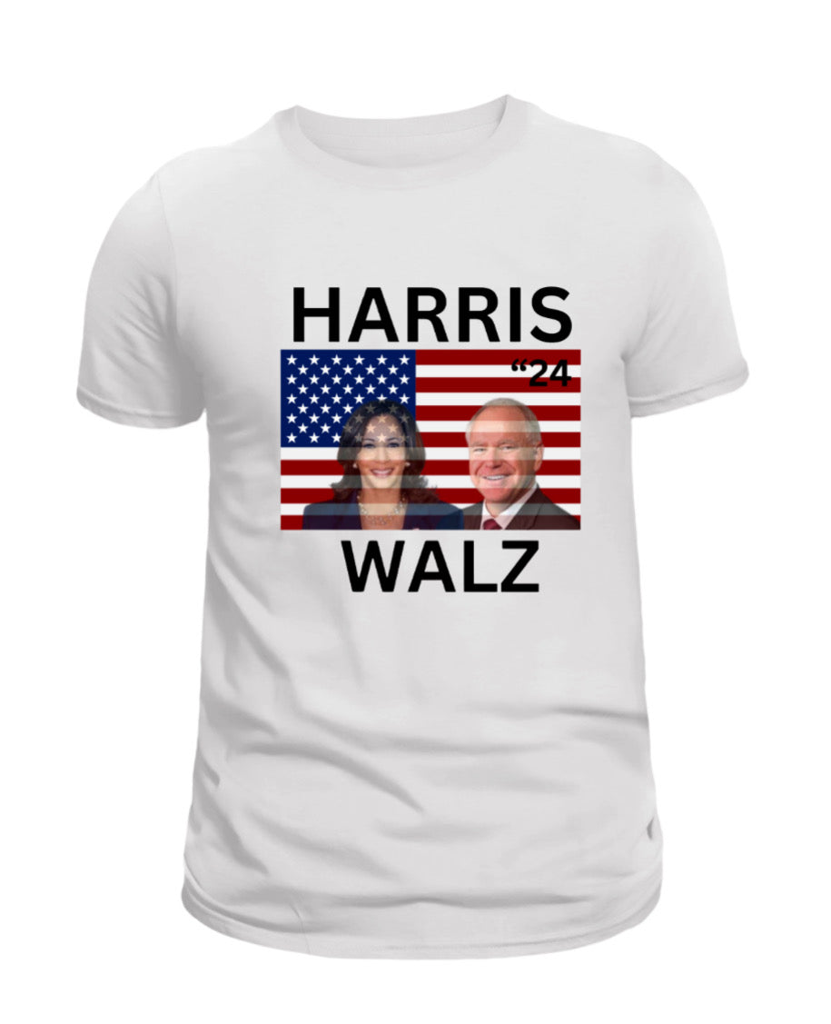 Harris Walz Dynamic Duo American T-shirt