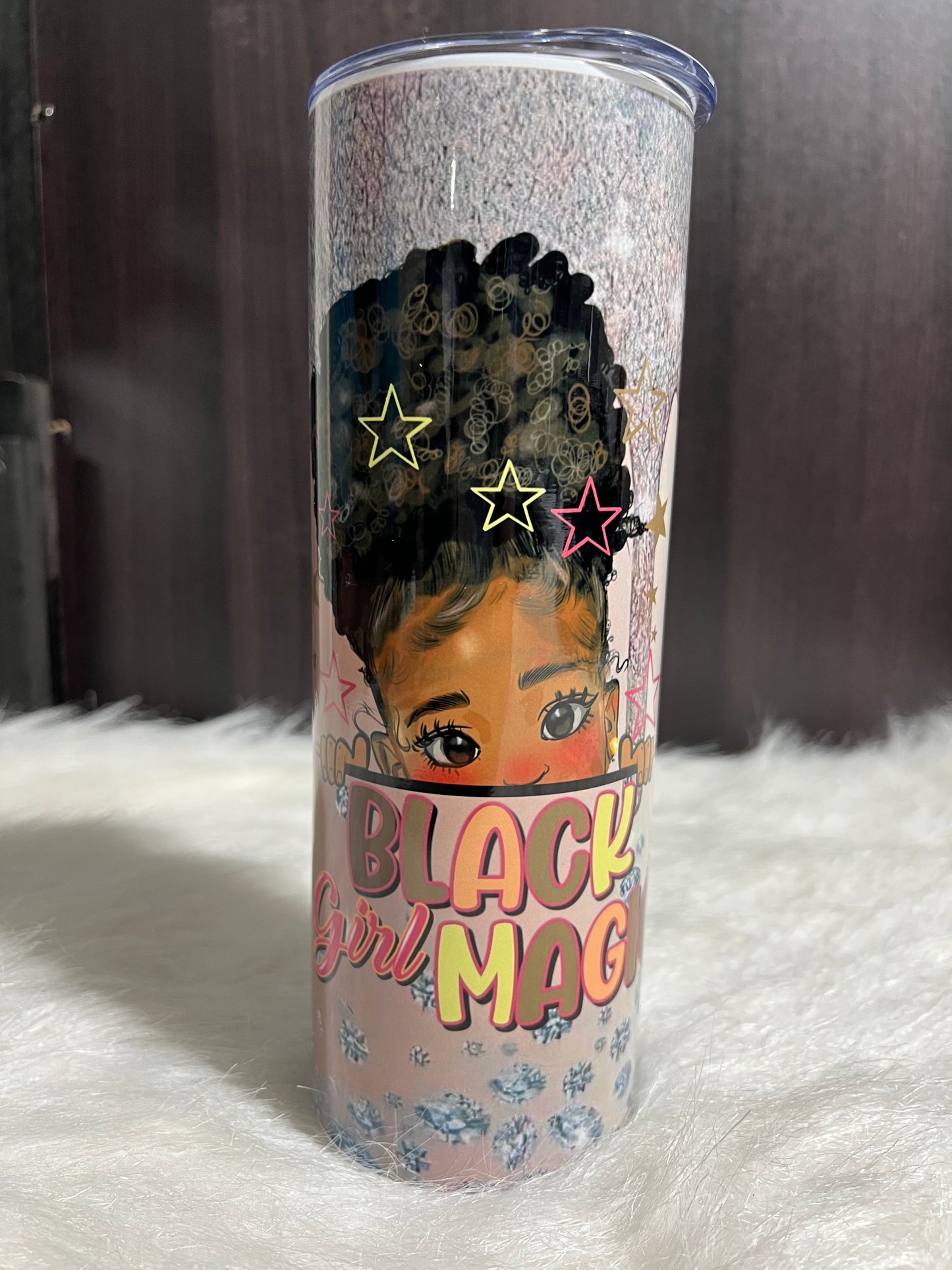 Diamond Black Girl Magic Tumbler and Lunch bag Set