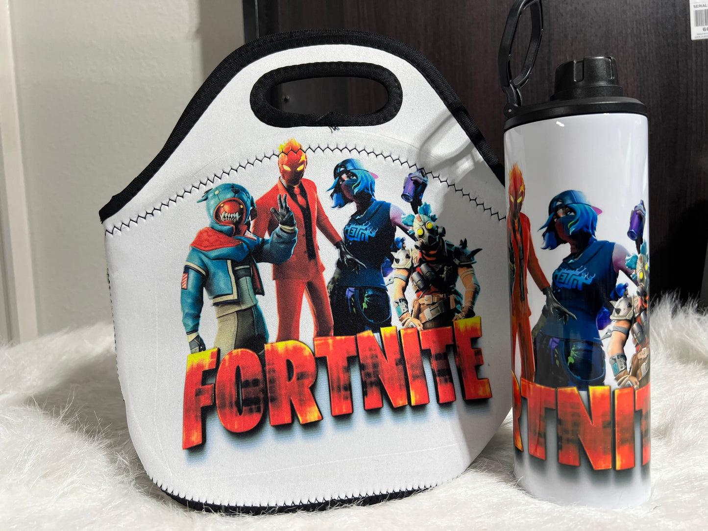 Fortnite Tumbler and Lunch bag Set