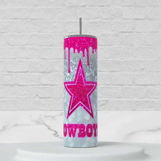 Pink Drip Cowboys Tumbler